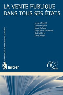 Front cover_La vente publique dans tous ses états