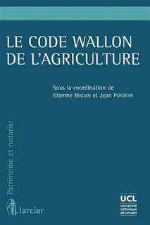 Couverture_Le code wallon de l'agriculture