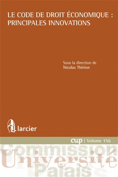 Front cover_Le code de droit économique