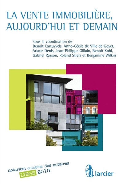 Front cover_La vente immobilière, aujourd'hui et demain