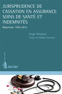 Front cover_Jurisprudence de cassation en assurance soins de santé et indemnités