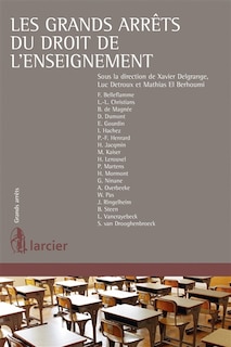 Front cover_Les grands arr&ecirc;ts du droit de l'enseignement
