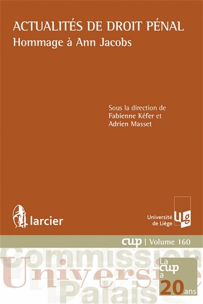 Front cover_Actualités de droit pénal