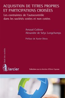 Front cover_Acquisition de titres propres et participations croisées