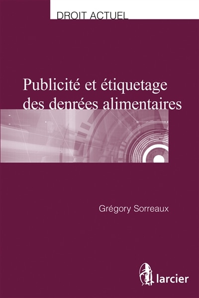 Front cover_Publicité et étiquetage des denrées alimentaires