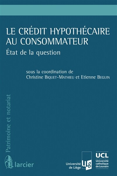 Front cover_Le crédit hypothécaire au consommateur