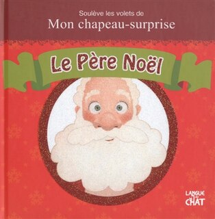 Le père Noël Soulève les volets de mon chapeau surprise