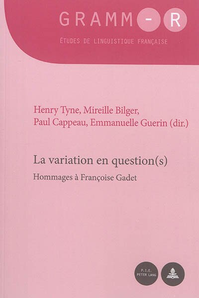 Front cover_La variation en question(s)