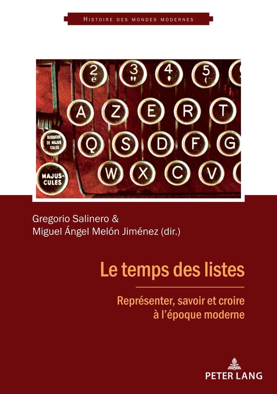 Front cover_Le temps des listes