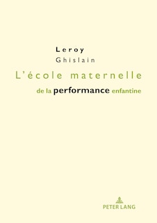 Front cover_L'école maternelle de la performance enfantine