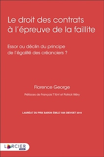 Couverture_Le droit des contrats à l'épreuve de la faillite