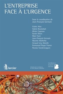 Front cover_L' entreprise face à l'urgence
