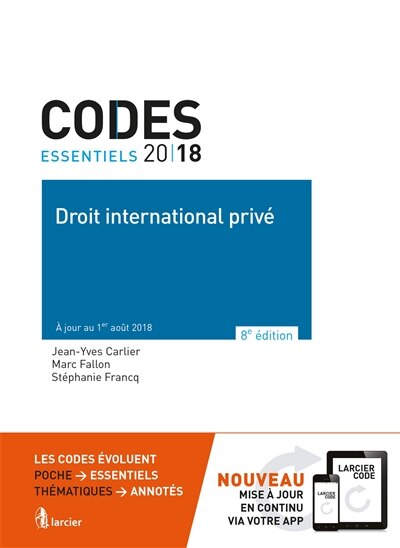 Front cover_Droit international privé 2018