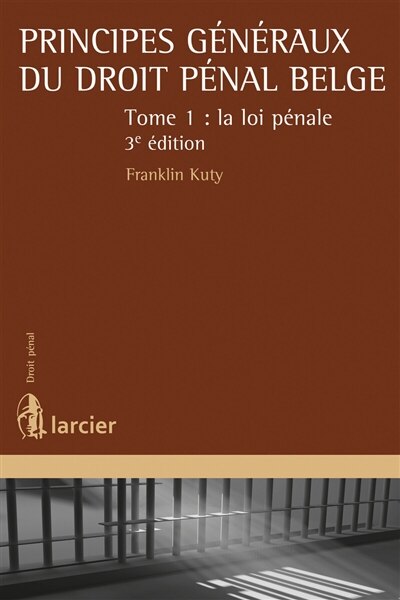 Front cover_La loi pénale