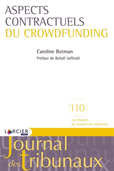 Couverture_Aspects contractuels du crowdfunding