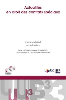 Front cover_Actualités en droit des contrats spéciaux