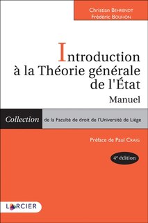 Front cover_Introduction à la théorie générale de l'Etat
