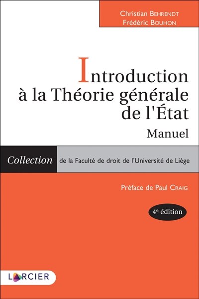 Front cover_Introduction à la théorie générale de l'Etat