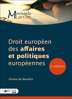 Front cover_Droit européen des affaires et politiques européennes