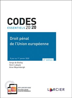 Front cover_Droit pénal de l'Union européenne 2020