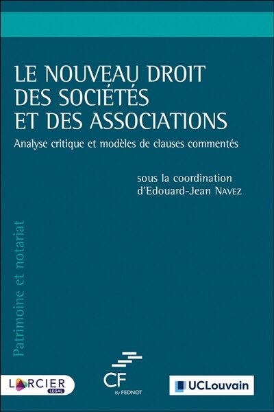 Couverture_Le nouveau droit des sociétés et des associations