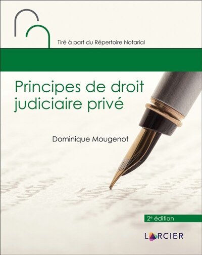 Front cover_Principes de droit judiciaire privé