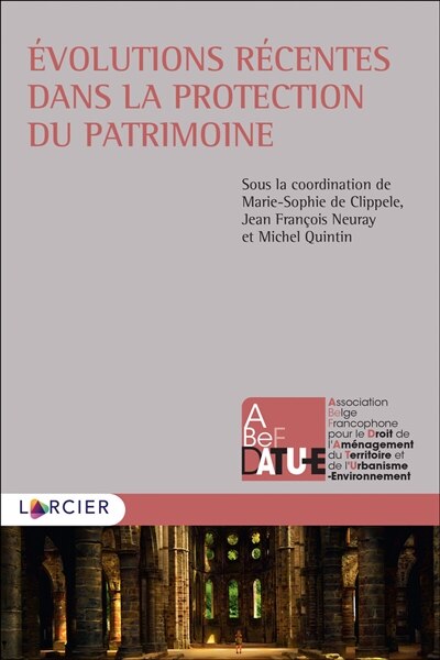 Front cover_Evolutions récentes dans la protection du patrimoine