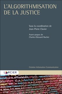 Front cover_L' algorithmisation de la justice