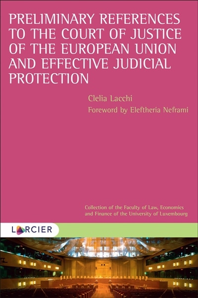 Front cover_Preliminary references to the Court of justice of the European Union and effective judicial protection