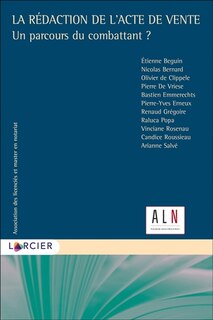 Front cover_La rédaction de l'acte de vente