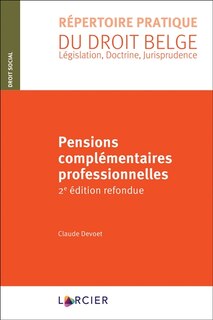 Front cover_Pensions complémentaires professionnelles