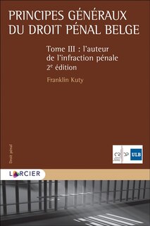 Front cover_L' auteur de l'infraction pénale