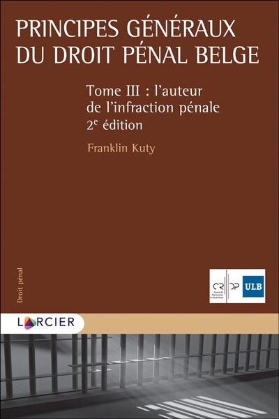 Front cover_L' auteur de l'infraction pénale