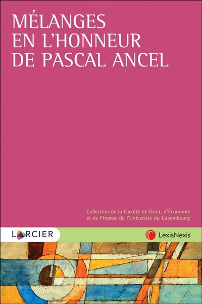 Couverture_Mélanges en l'honneur de Pascal Ancel