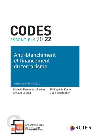 Front cover_Anti-blanchiment et financement du terrorisme 2022