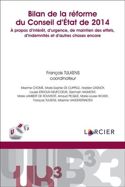 Couverture_Bilan de la réforme du Conseil d'Etat de 2014