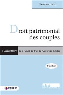 Front cover_Droit patrimonial des couples