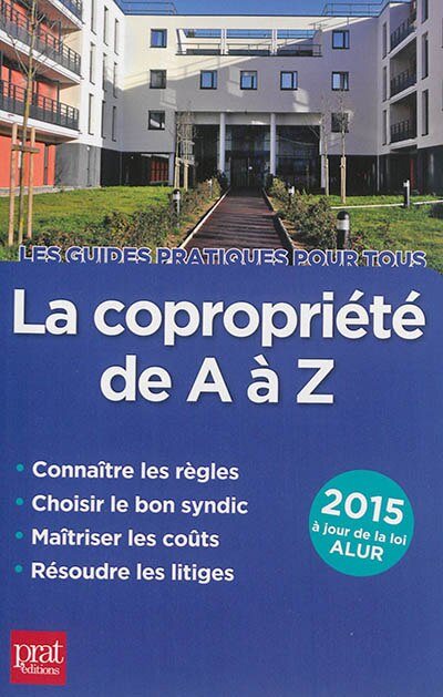 Front cover_La copropriété de A à Z 2015