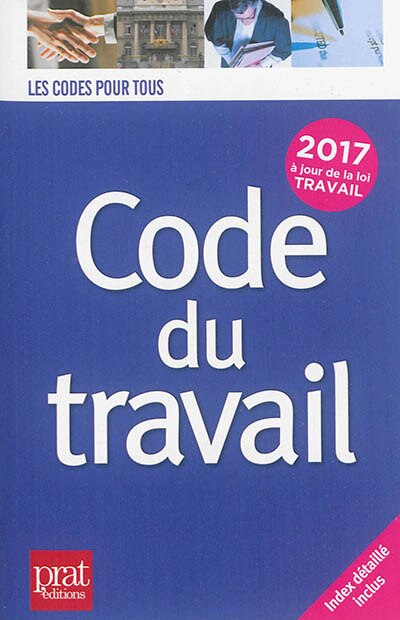 Front cover_Code du travail 2017