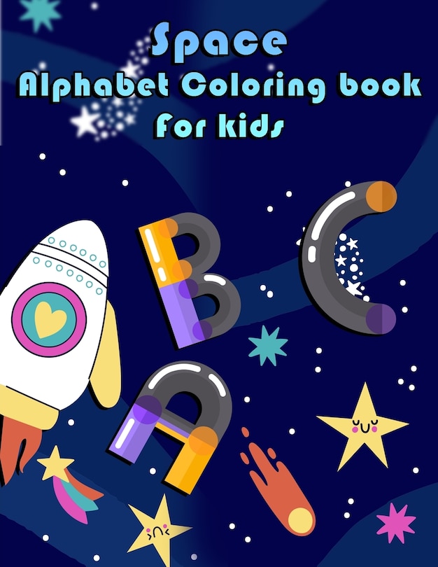 Front cover_Space Alphabet Coloring Book for Kids