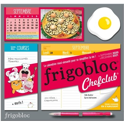 Couverture_Frigobloc le calendrier chefclub hebdo