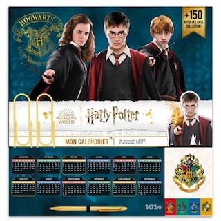 Couverture_Mon calendrier organiseur Harry Potter 2023-2024