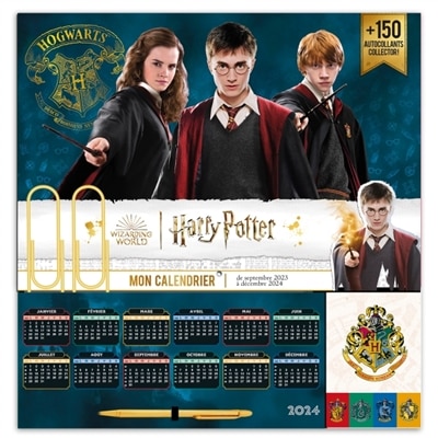 Couverture_Mon calendrier organiseur Harry Potter 2023-2024