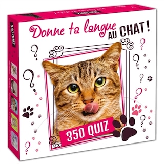 Front cover_Boîte Quiz Donne ta langue au Chat ! : 350 quiz pour les fans de chats !