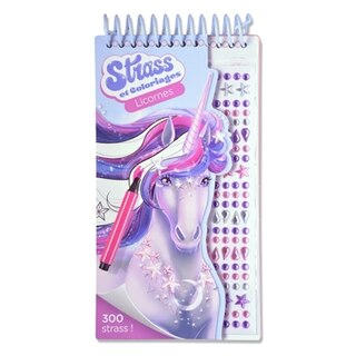 Couverture_Strass et coloriages Licornes