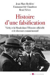 Couverture_Histoire d'une falsification