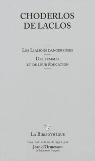 Front cover_Les liaisons dangereuses ; Des femmes et de leur éducation