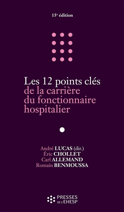 Front cover_Les 12 points clés de la carrière du fonctionnaire hospitalier