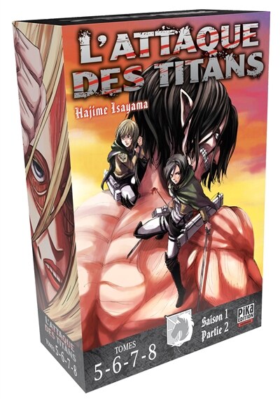 Front cover_Coffret L'attaque des titans : saison 1, partie 2 : tomes 5-6-7-8