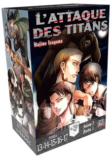 Front cover_Coffret L'attaque des titans : saison 3, partie 1 : tomes 13-14-15-16-17